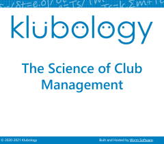 Screen shot of the Klubology website